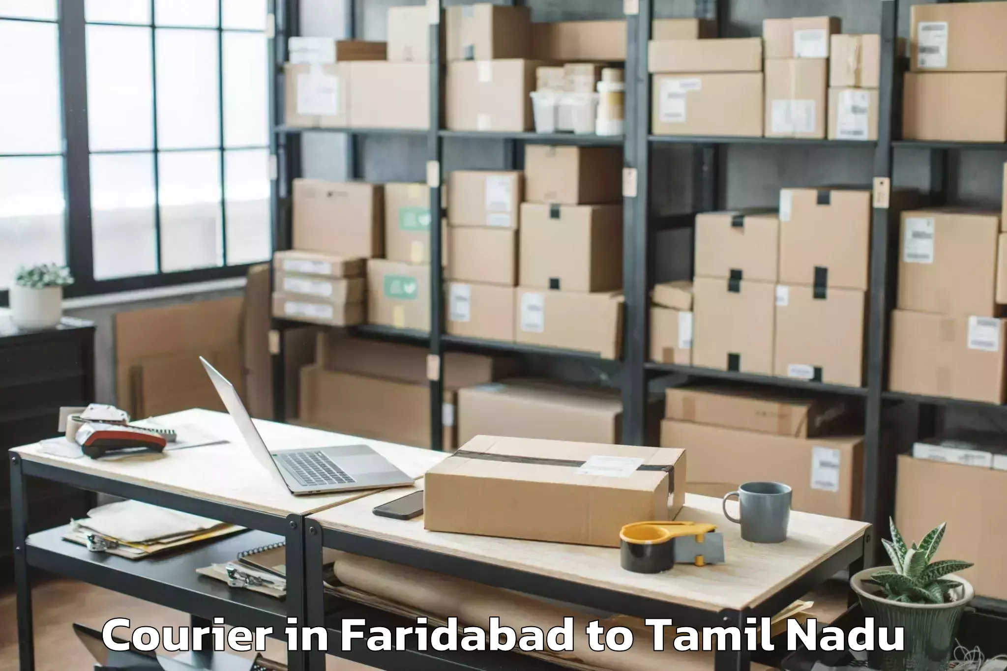 Trusted Faridabad to Thirumayam Courier